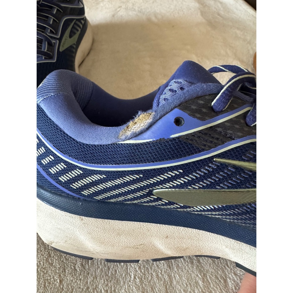 Brooks Ghost 12 Womens Running Shoes Navy Blue 1203051B413 Size 11 Medium B - Picture 9 of 9